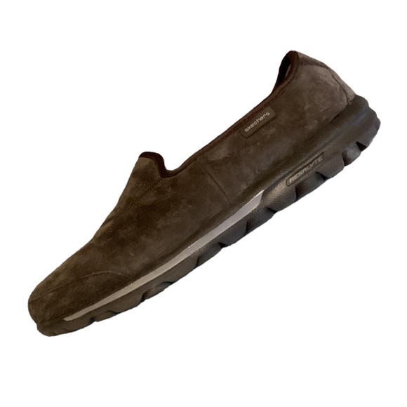 Skechers Go Walk Suede Leather Slip On Comfort Shoes 9.5. - Picture 6 of 11